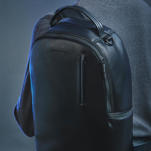 Momodesign zaino business Work nappa grande in nappa PU nero