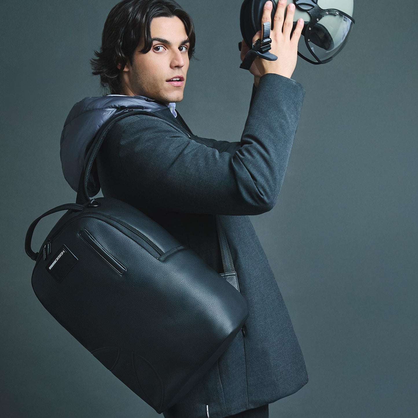 Momodesign Zaino Urban Essential grande in dollaro PU Nero