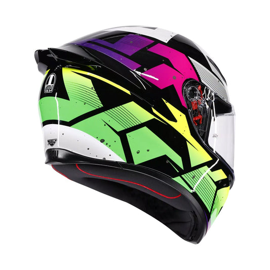 Agv K1 S E22.06 Helmet Punkpulse Black/Purple/Lime Gloss