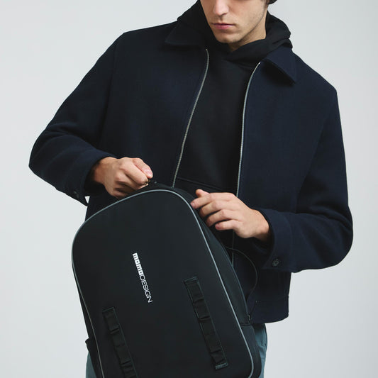 Momodesign zaino sportivo Alpha grande in nylon nero