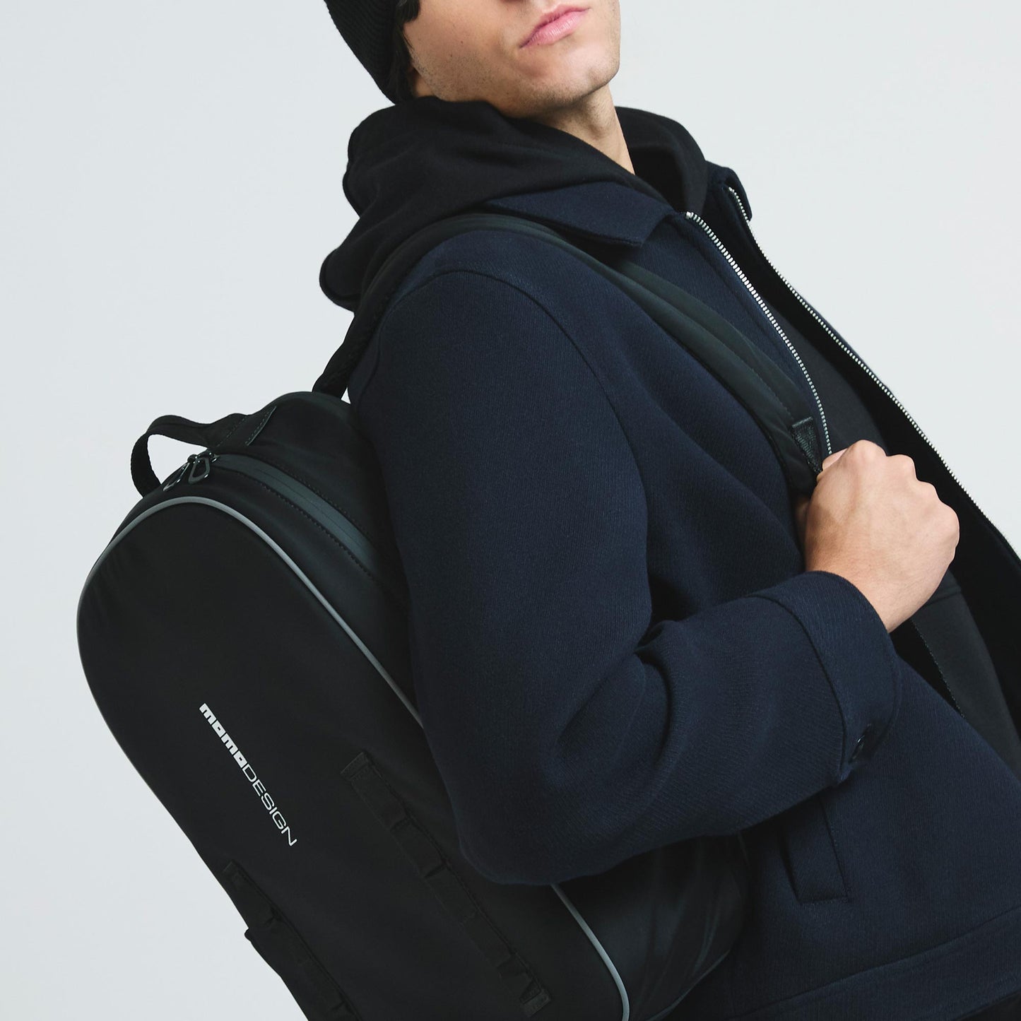 Momodesign zaino sportivo Alpha grande in nylon nero