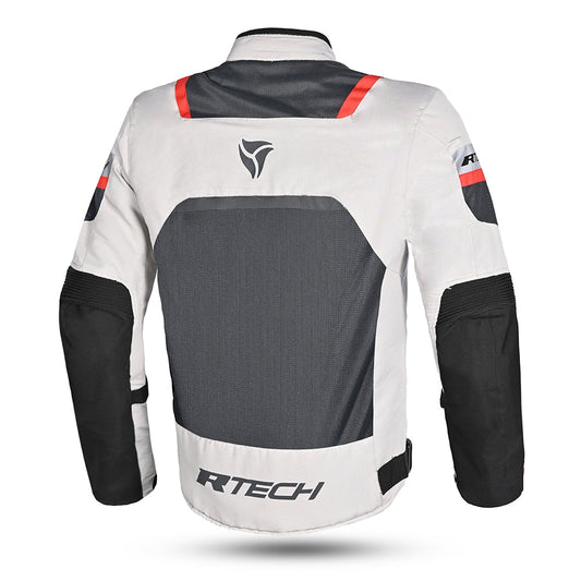R-TECH SPIRAL MESH GIACCA DE ESTATE UOMO GHIACCIO GRIGIO OSCURO NERO ROSSO