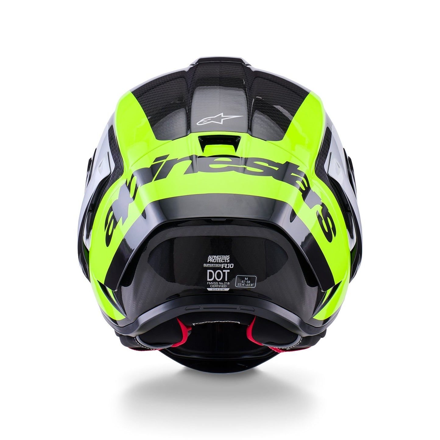 Alpinestars Supertech R10 Helmet Arius Black/Silver/Yellow Fluo Gloss