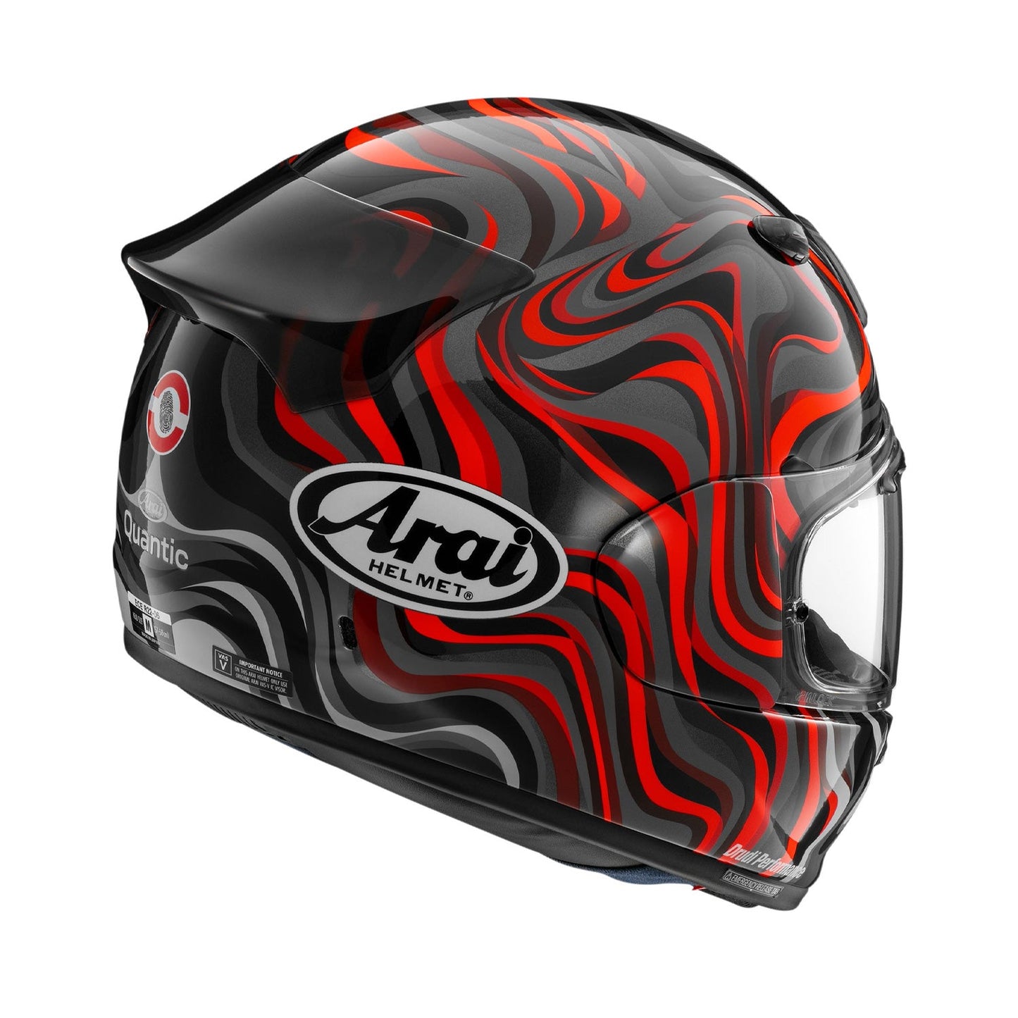 Arai Quantic Helmet Swirl Red/Black