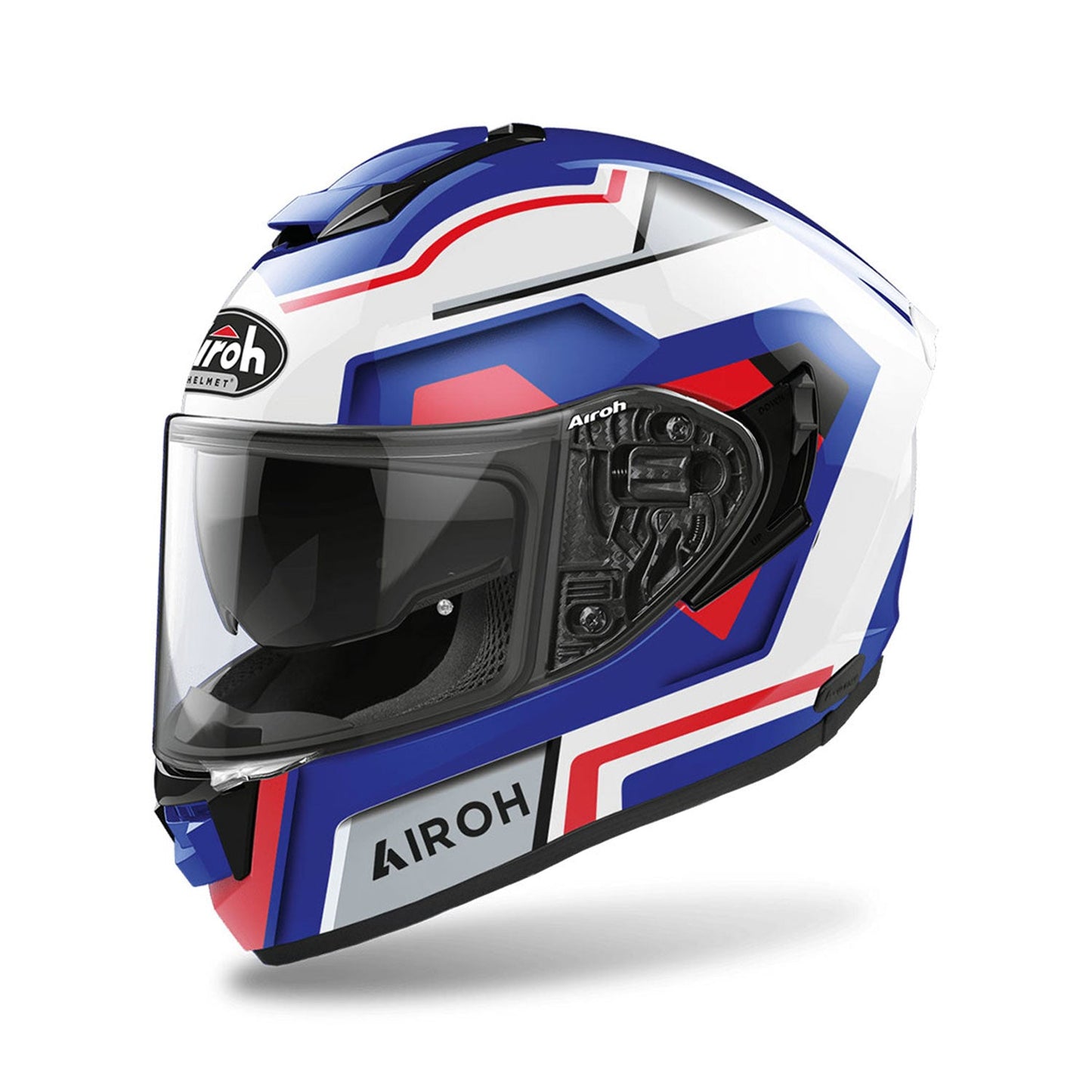 Airoh ST.501 Helmet Square Blue/Red Gloss