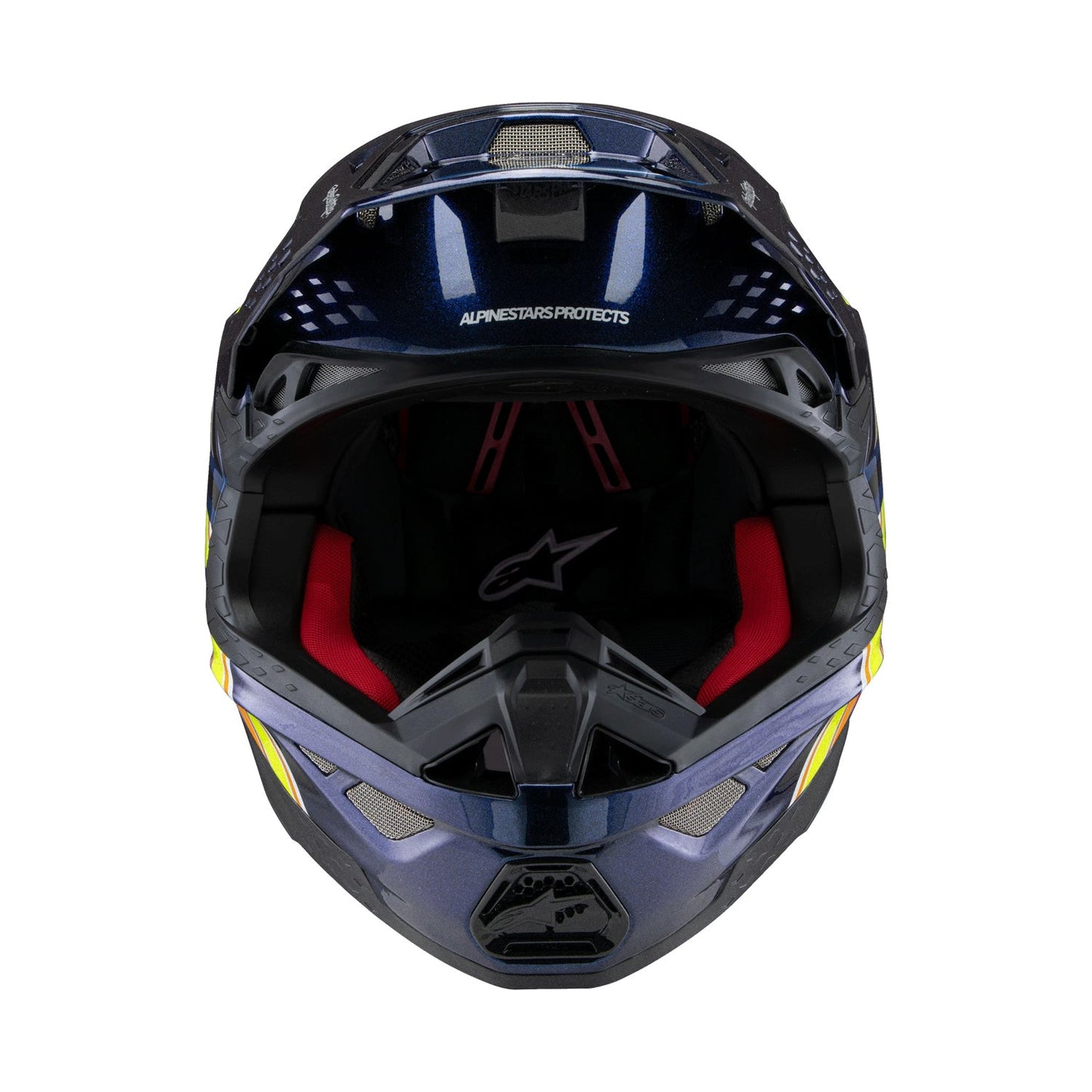 Alpinestars Supertech M10 Helmet TLD Edition 25 Dark Blue/Orange/Yellow Fluo/Red Gloss