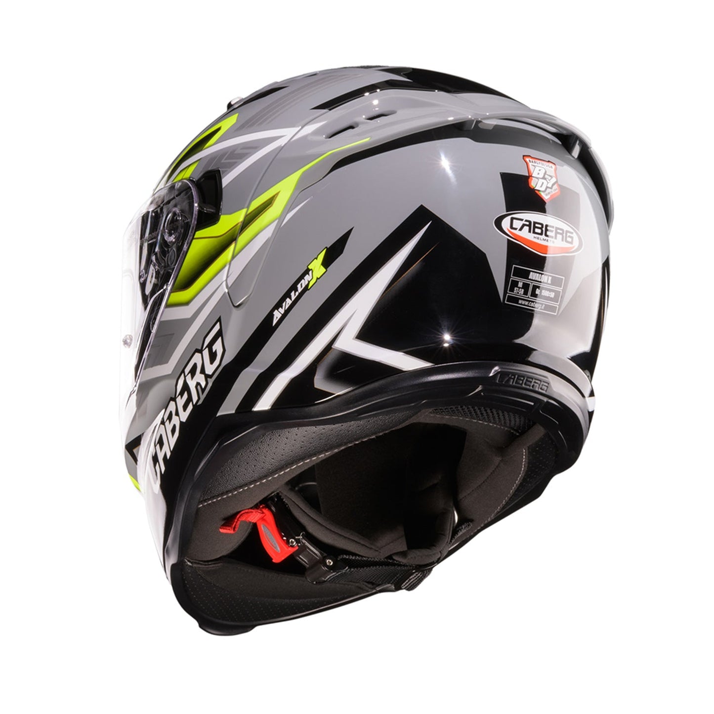 Caberg Avalon X Helmet Brama Grey/Yellow Fluo/Black