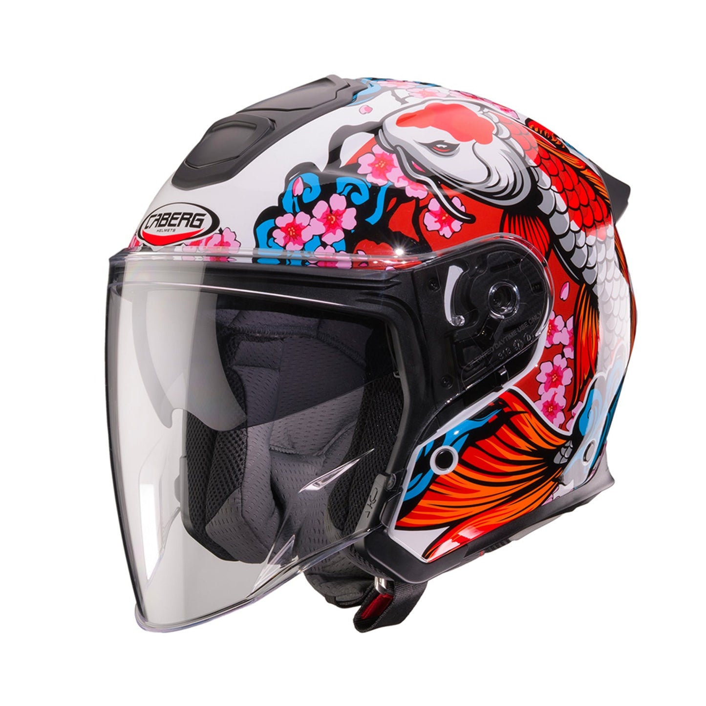 Caberg Flyon II Helmet Koi White/Red/Orange/Blue