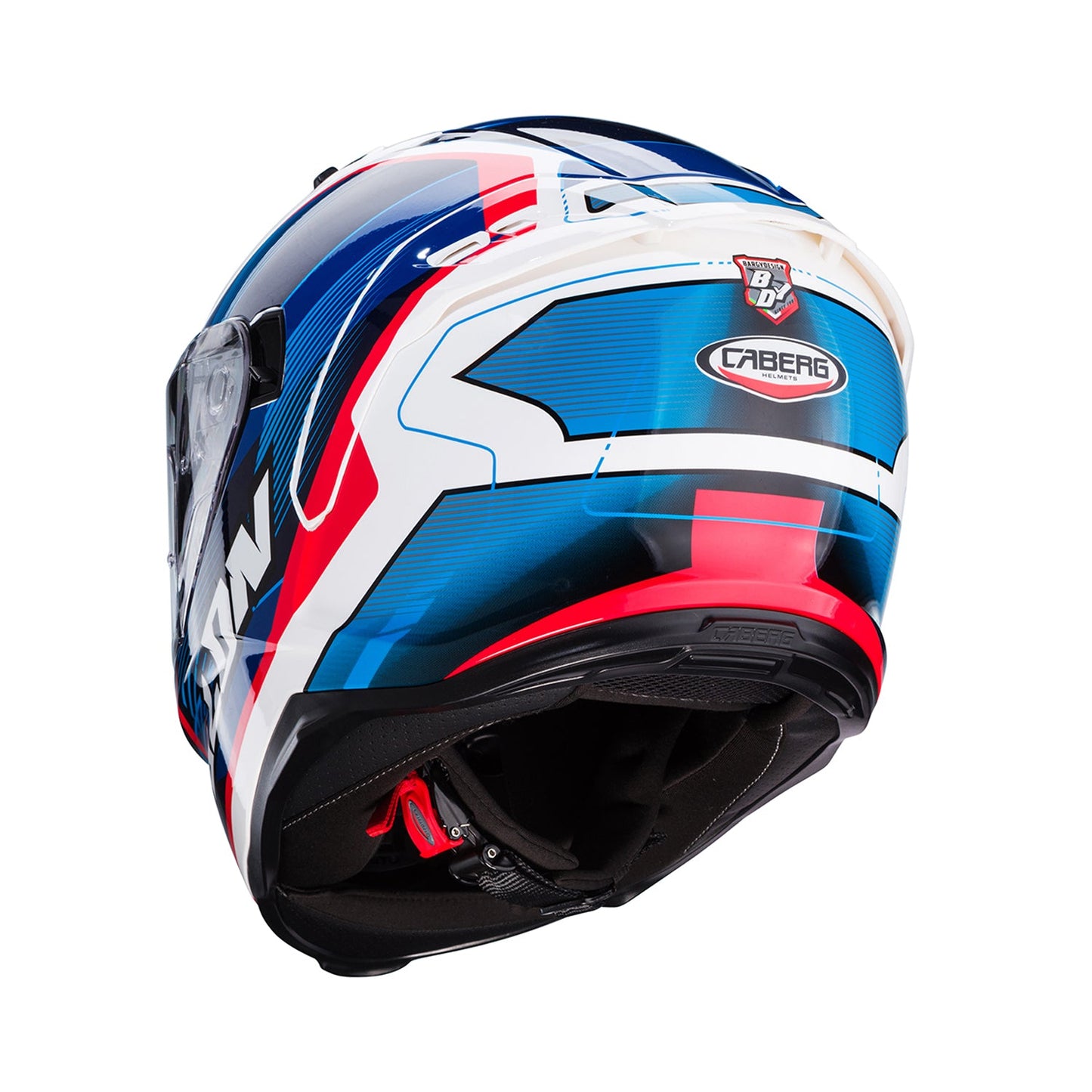Caberg Avalon X Helmet Optic White/Blue/Red Gloss