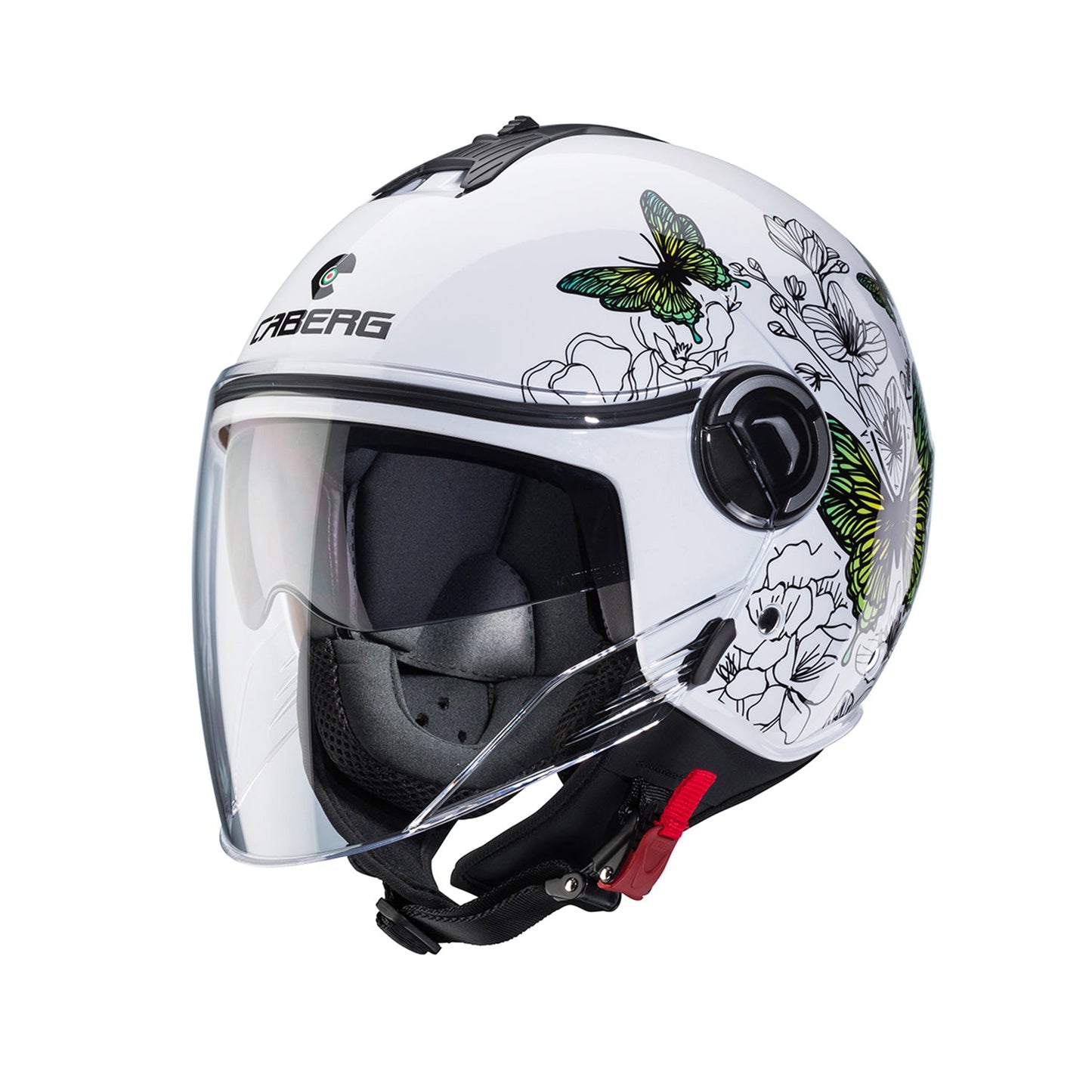Caberg Riviera V4X Helmet Muse White/Black Gloss