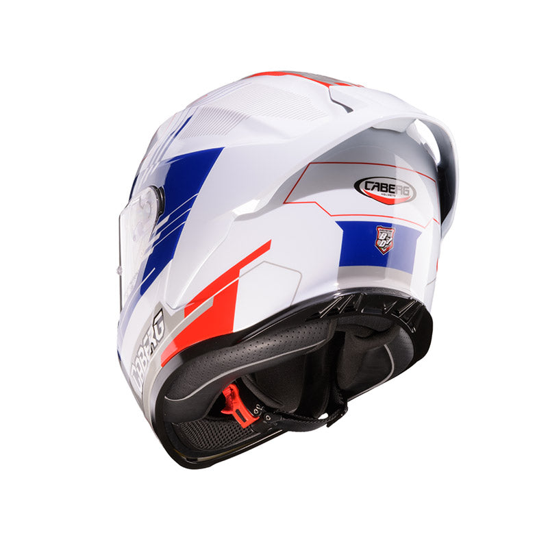 CABERG ROXTER COLT casco INTEGRALE BIANCO ROSSO BLUE GREY
