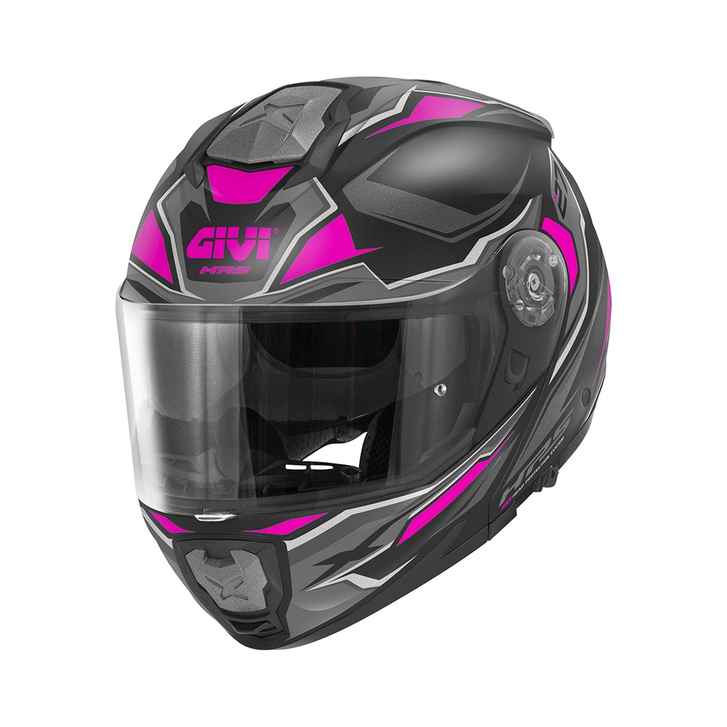 Givi Flip Up Helmet X27 Sector Black/Titanium/Fuchsia Matt