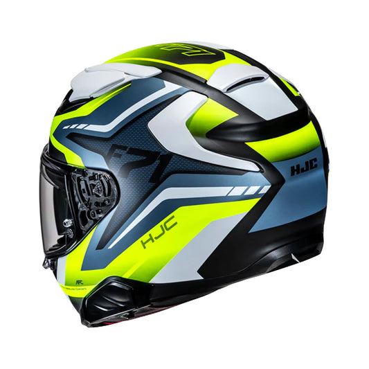 HJC F71 Helmet Fes MCH3HSF Black/Blue/Yellow Matt