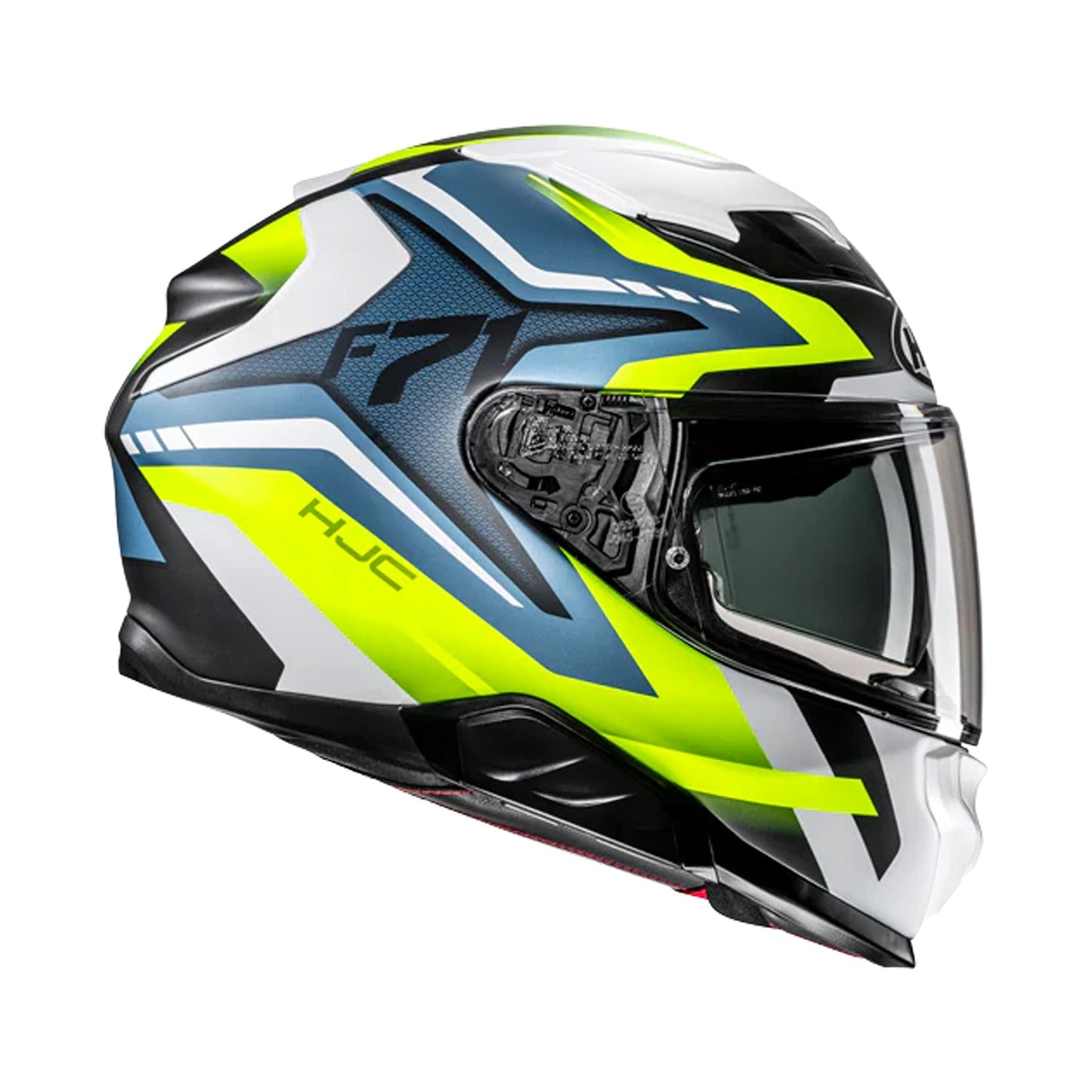 HJC F71 Helmet Fes MCH3HSF Black/Blue/Yellow Matt