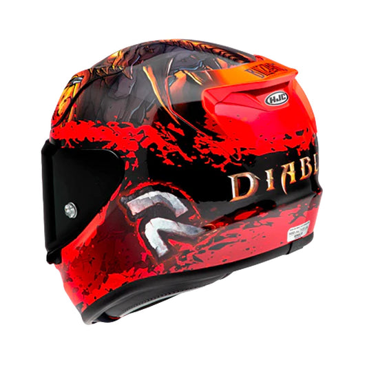 HJC Rpha12 Helmet Diablo Blizzar MC1 Black/Red Gloss