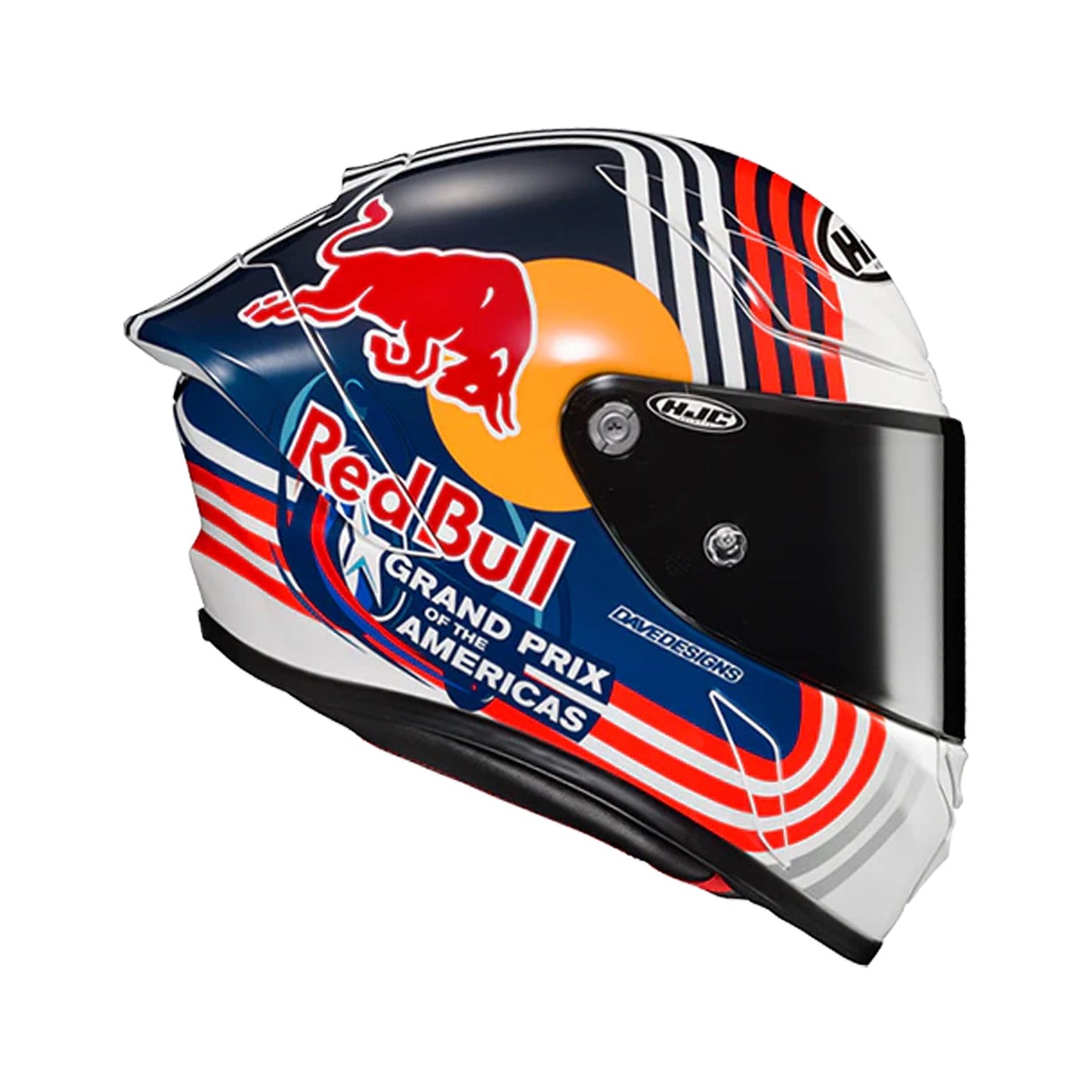 HJC Rpha1 Helmet Red Bull Austin GP Blue/White/Red Gloss
