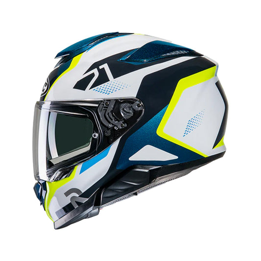 HJC Rpha71 Helmet Hapel MC3H White/Yellow/Blue Gloss