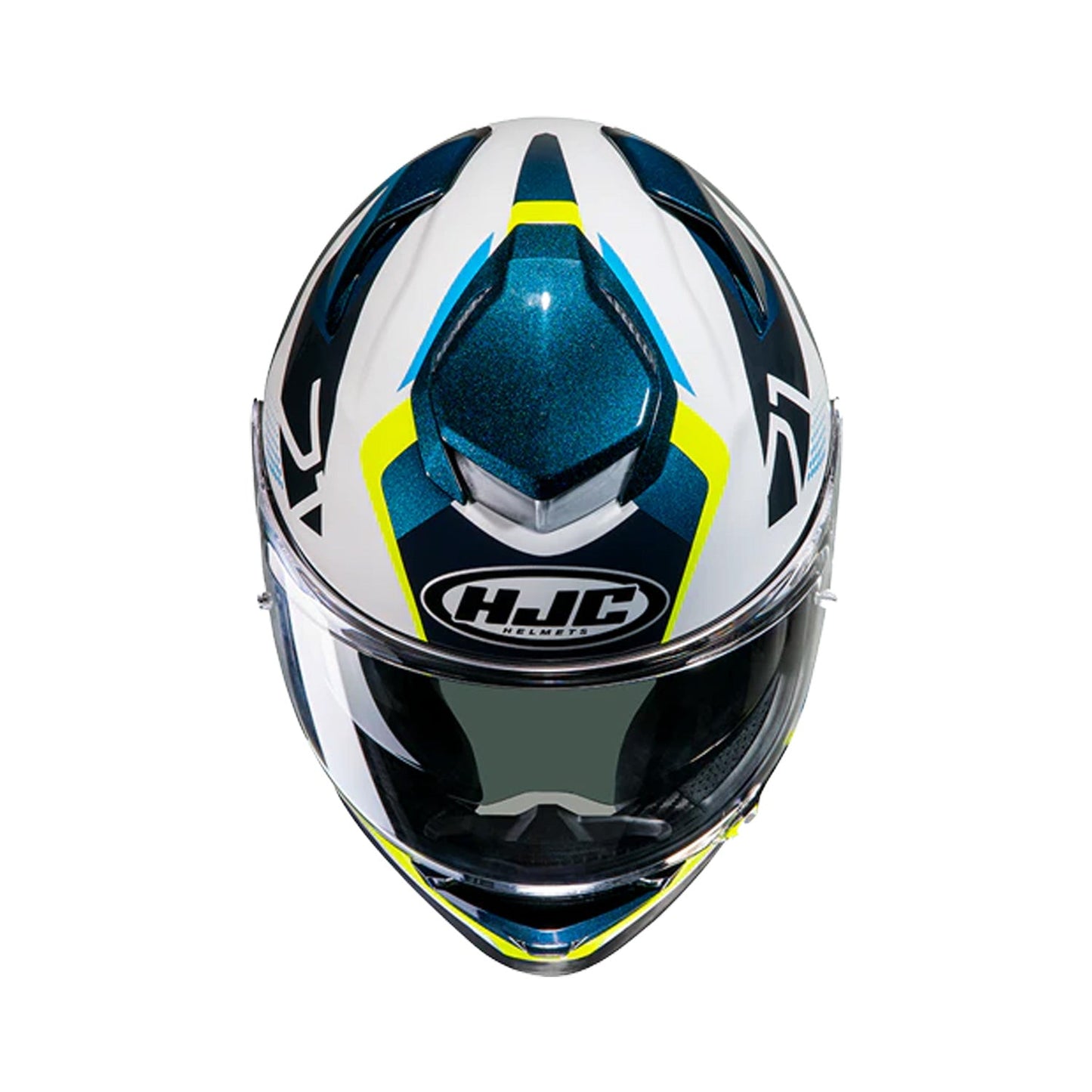 HJC Rpha71 Helmet Hapel MC3H White/Yellow/Blue Gloss