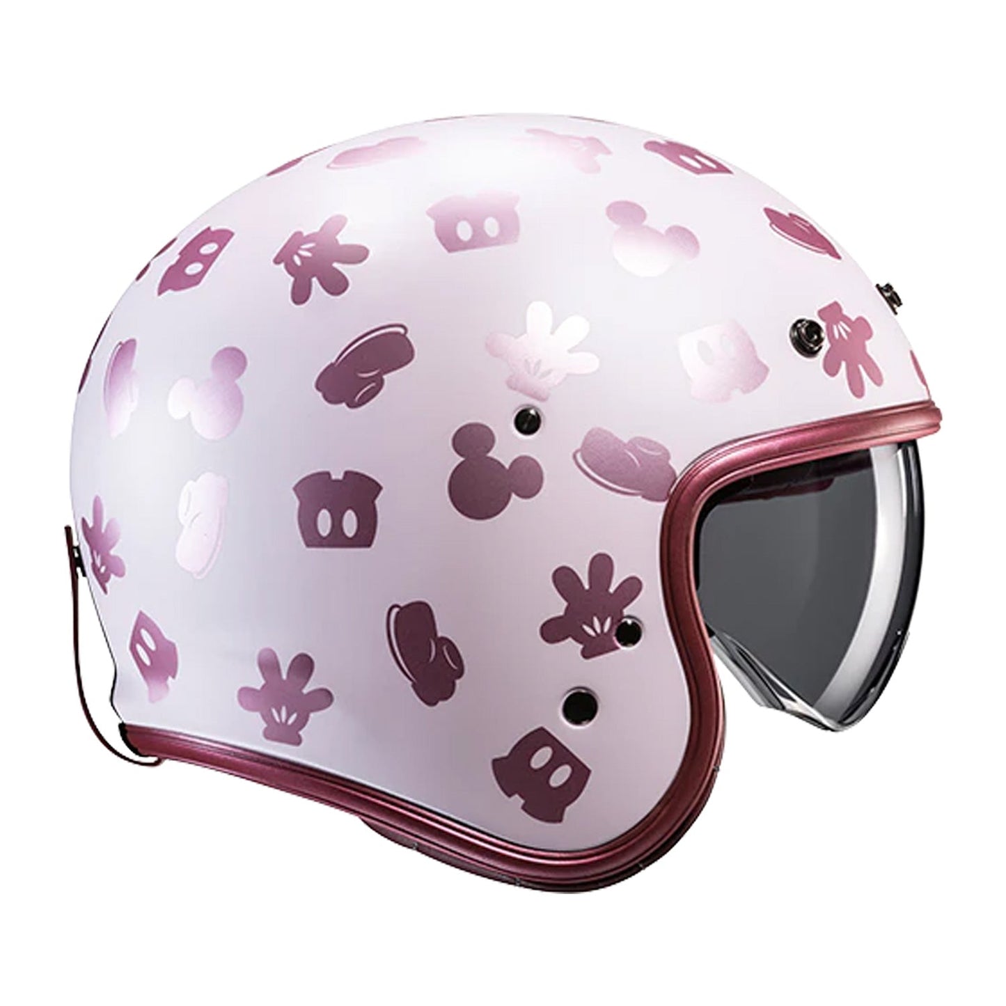 HJC V31 Helmet Disney Mickey MC8SF White/Pink Matt