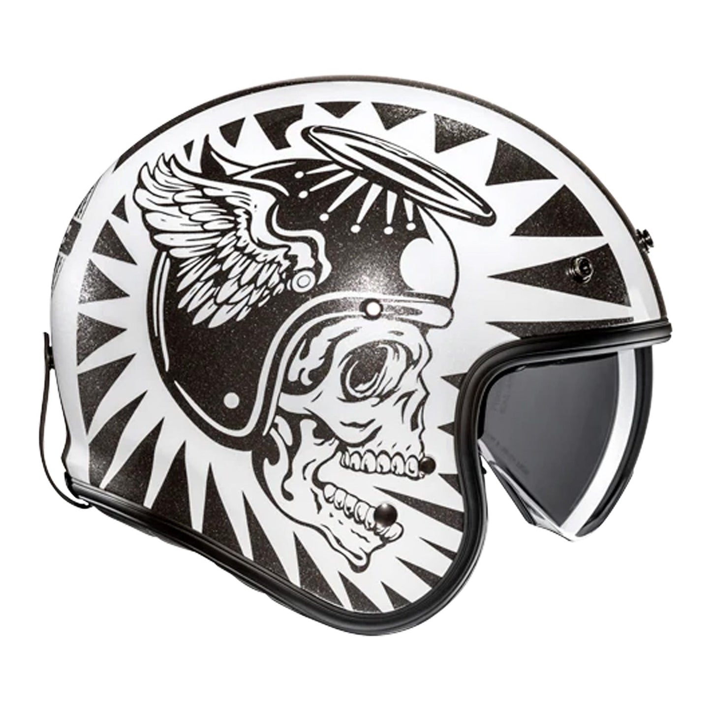HJC V31 Helmet Flame MC5 Black/Silver Gloss