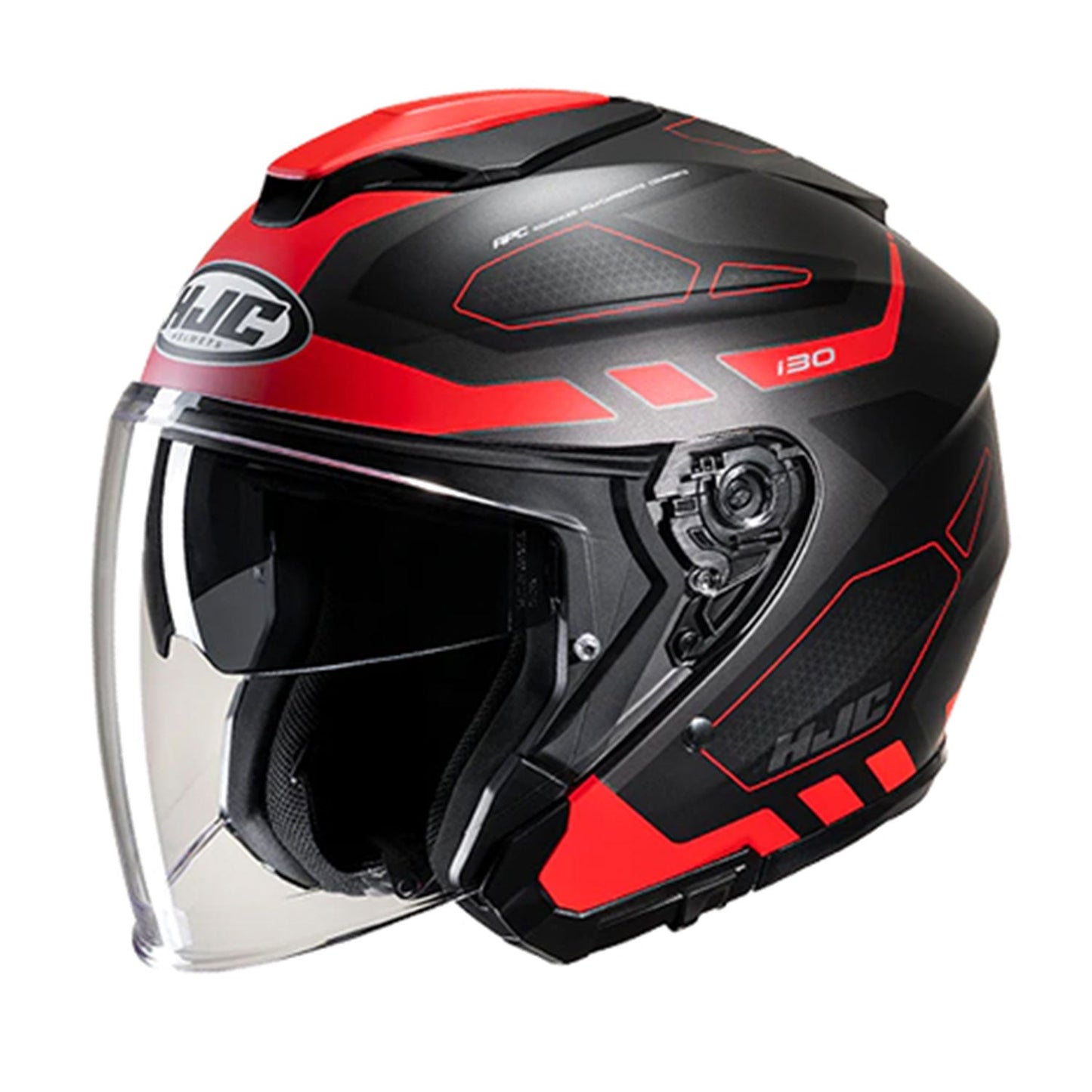 HJC i30 Helmet Aton MC1SF Black/Grey/Red Matt