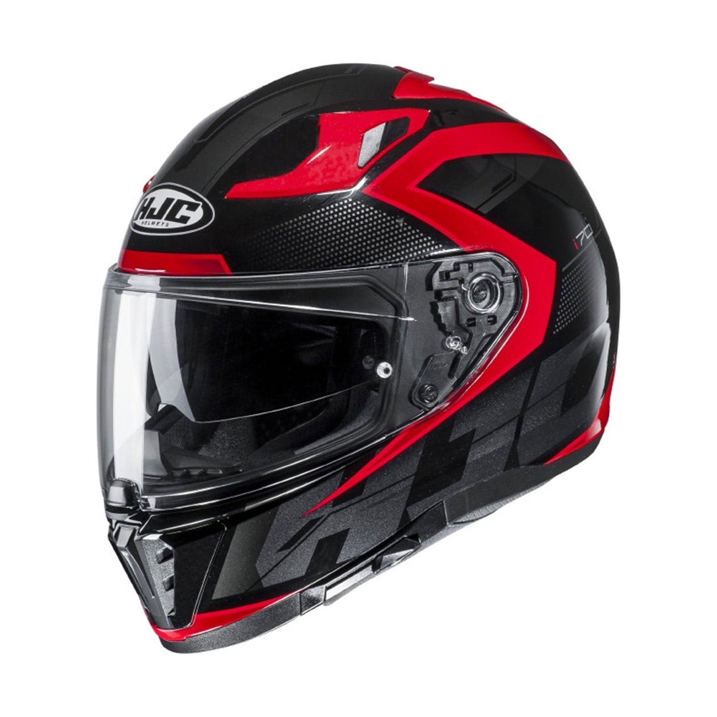 HJC i70 Helmet Asto MC1 Black/Red Gloss