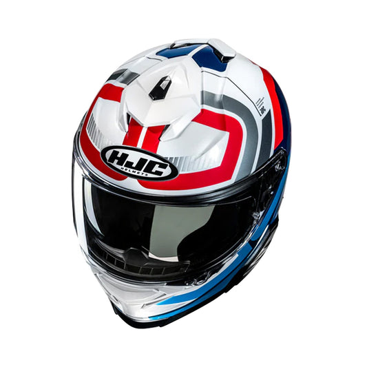 HJC i71 Helmet Viz MC21 White/Red/Blue Gloss