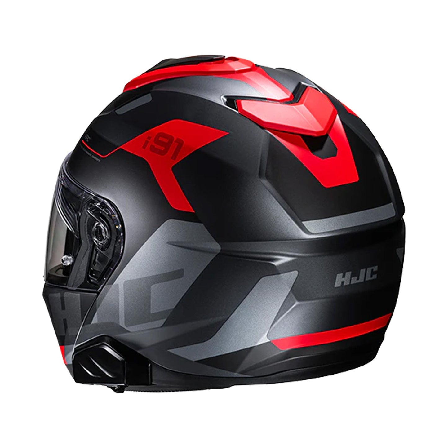 HJC i91 Helmet Carst MC1SF Black/Grey/Red Matt