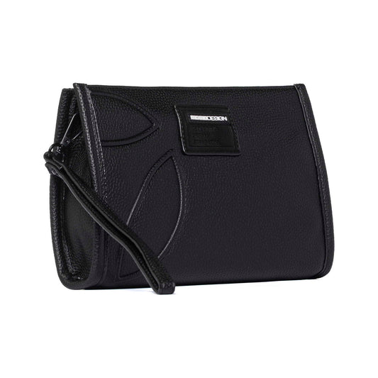 Momodesign pouch business Essential grande in dollaro PU Nera