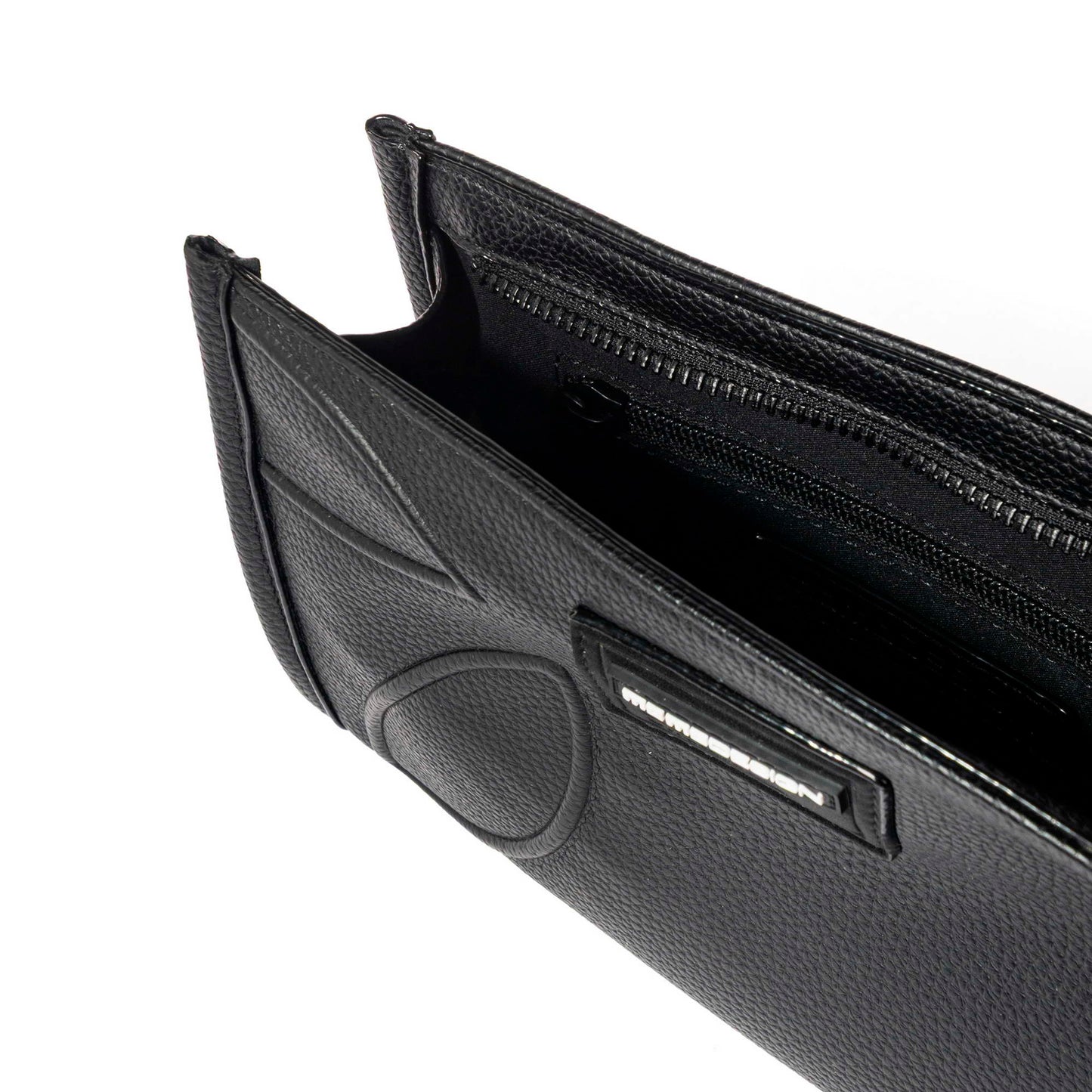 Momodesign pouch business Essential grande in dollaro PU Nera