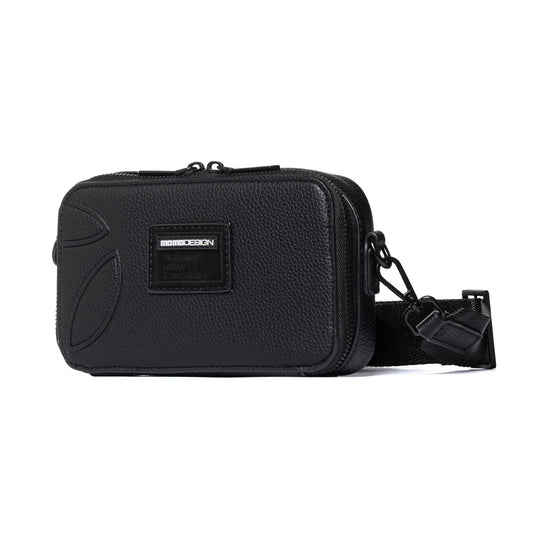 Momodesign pouch business Essential media in dollaro PU Nera