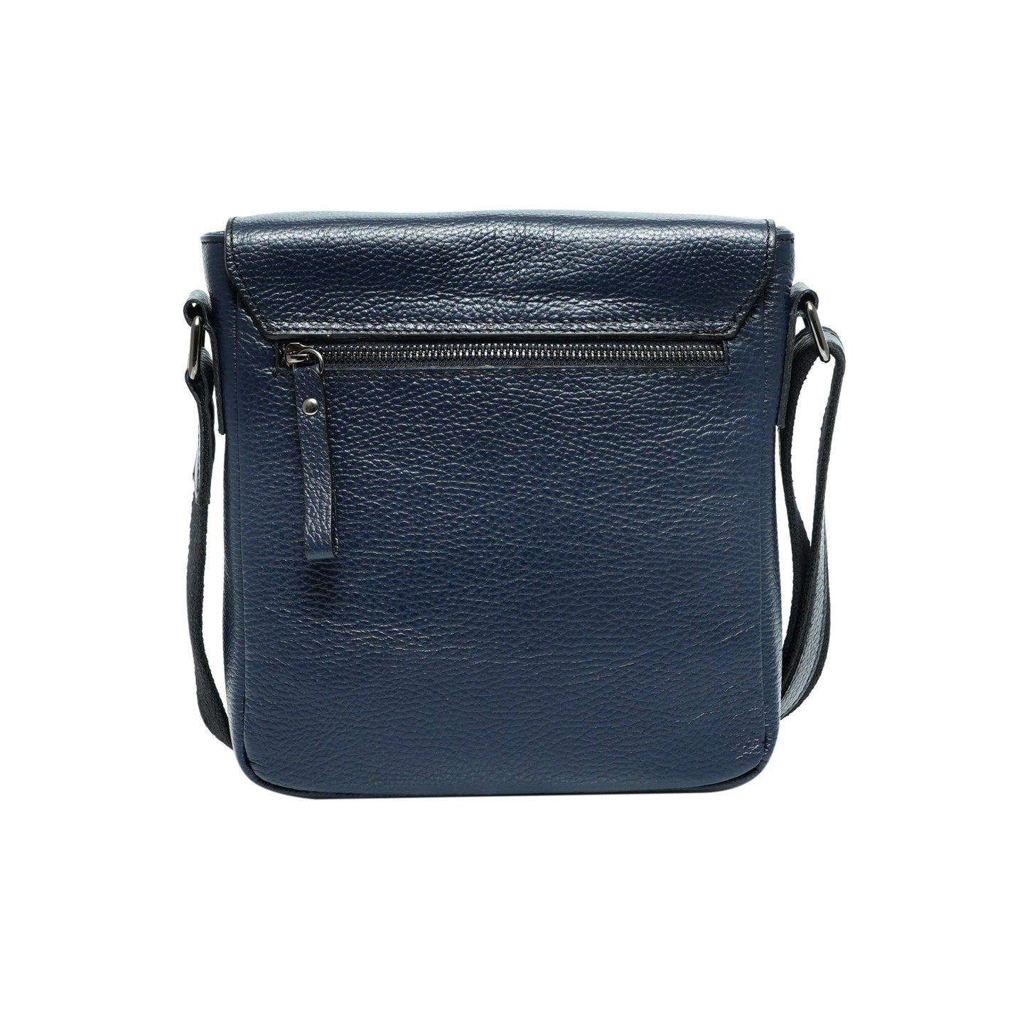 Tracolla Momodesign in vera pelle martellata blu