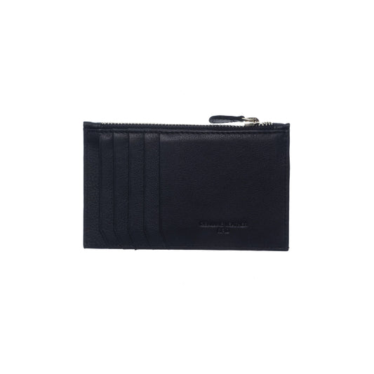 Momodesign Portacarte in pelle martellata con portamonete