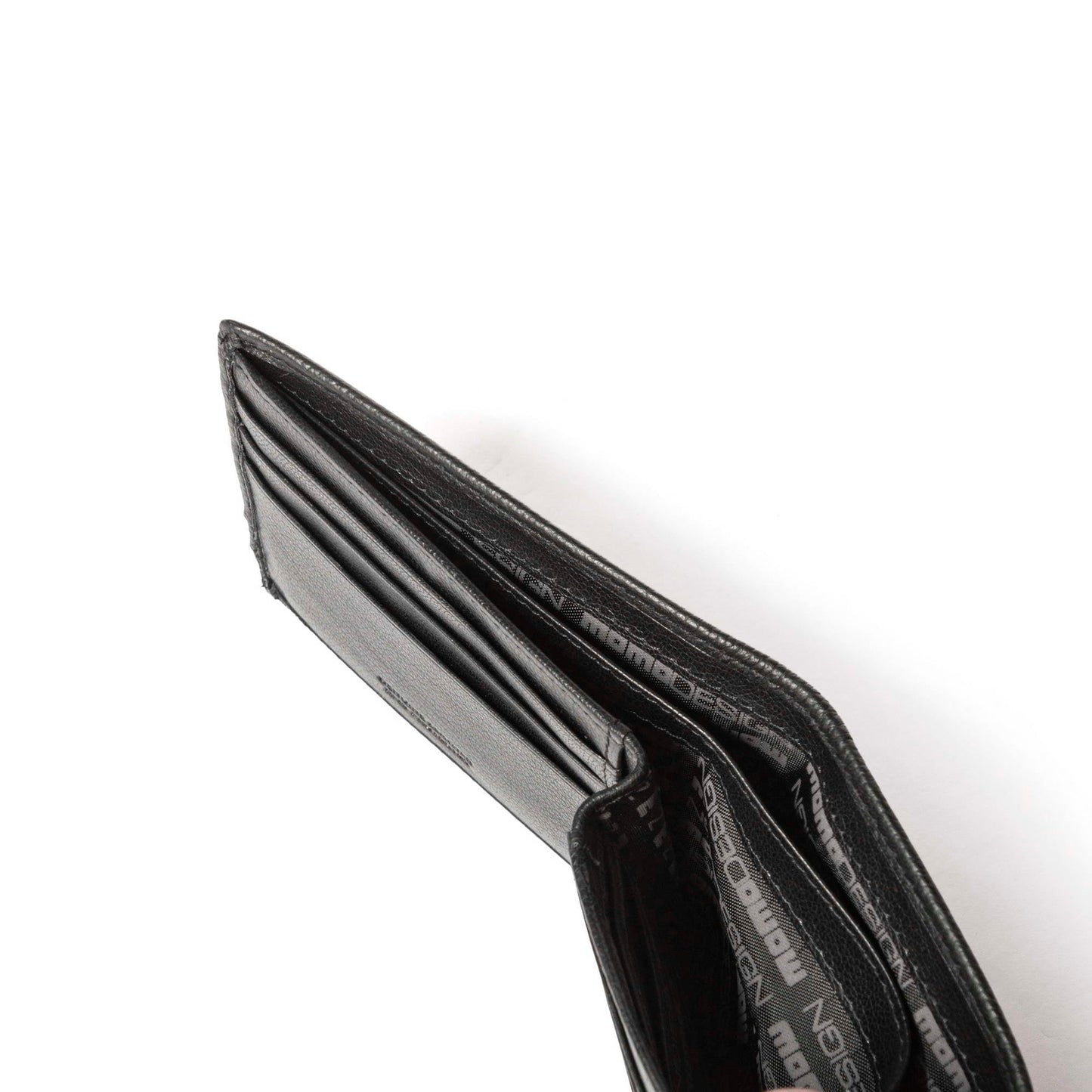 Momodesign portafoglio Dollaro in vera pelle nero