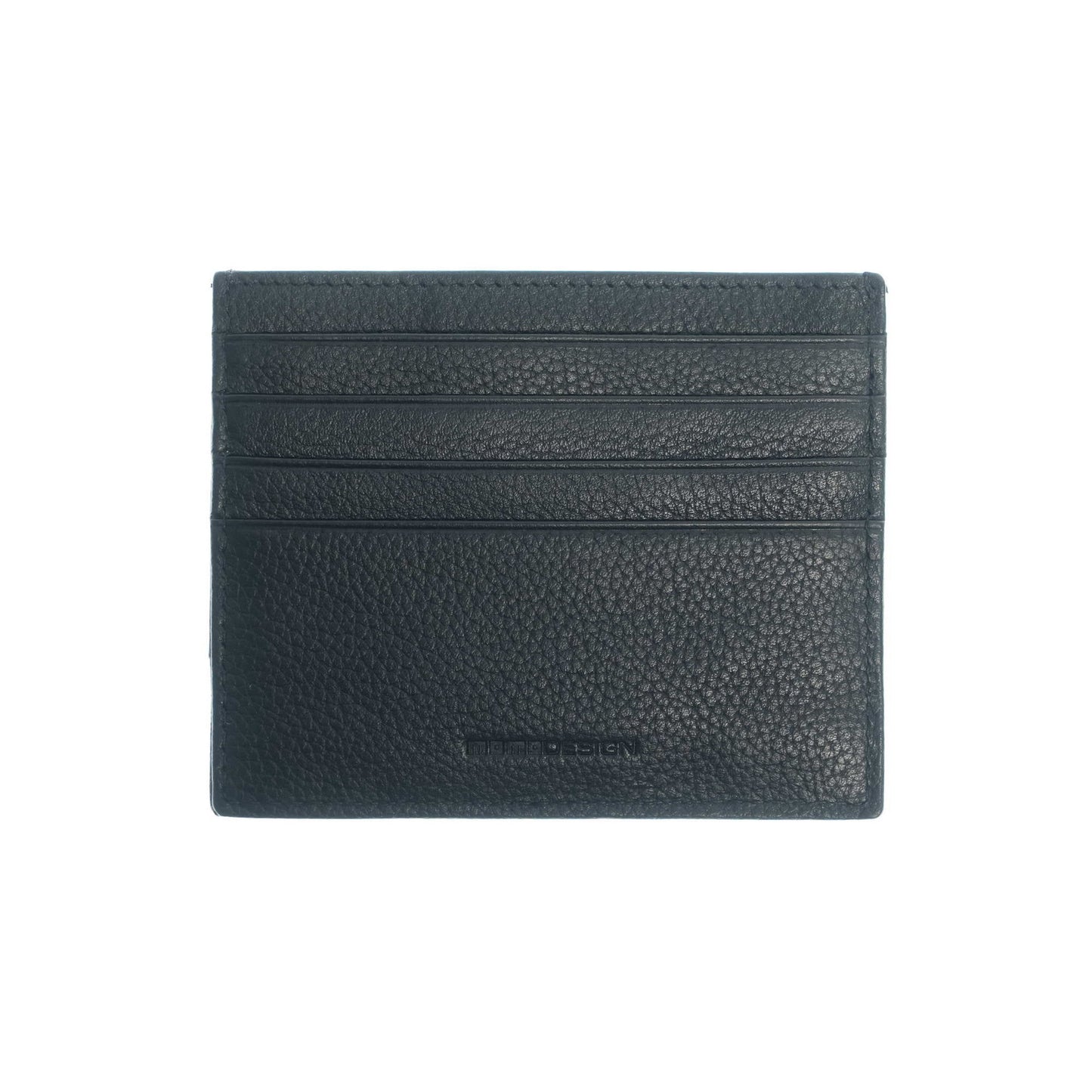 Momodesign portacarte portabanconote Dollaro in vera pelle nera