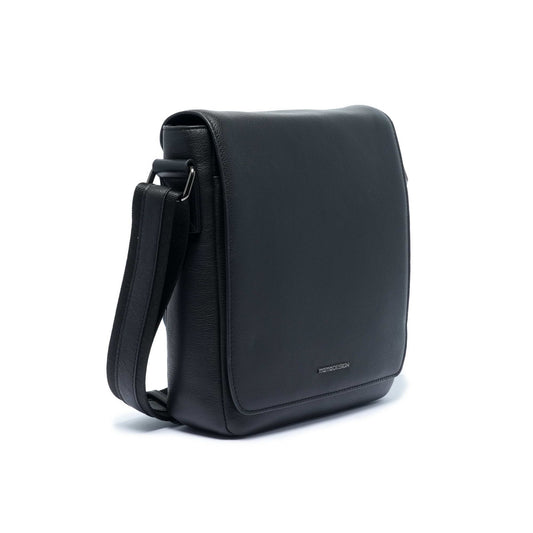Momodesign tracolla Madrid con patella in pelle nera