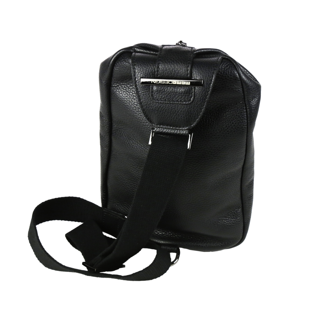 Momodesign Borsa Monospalla Dynamic in Pelle Nero