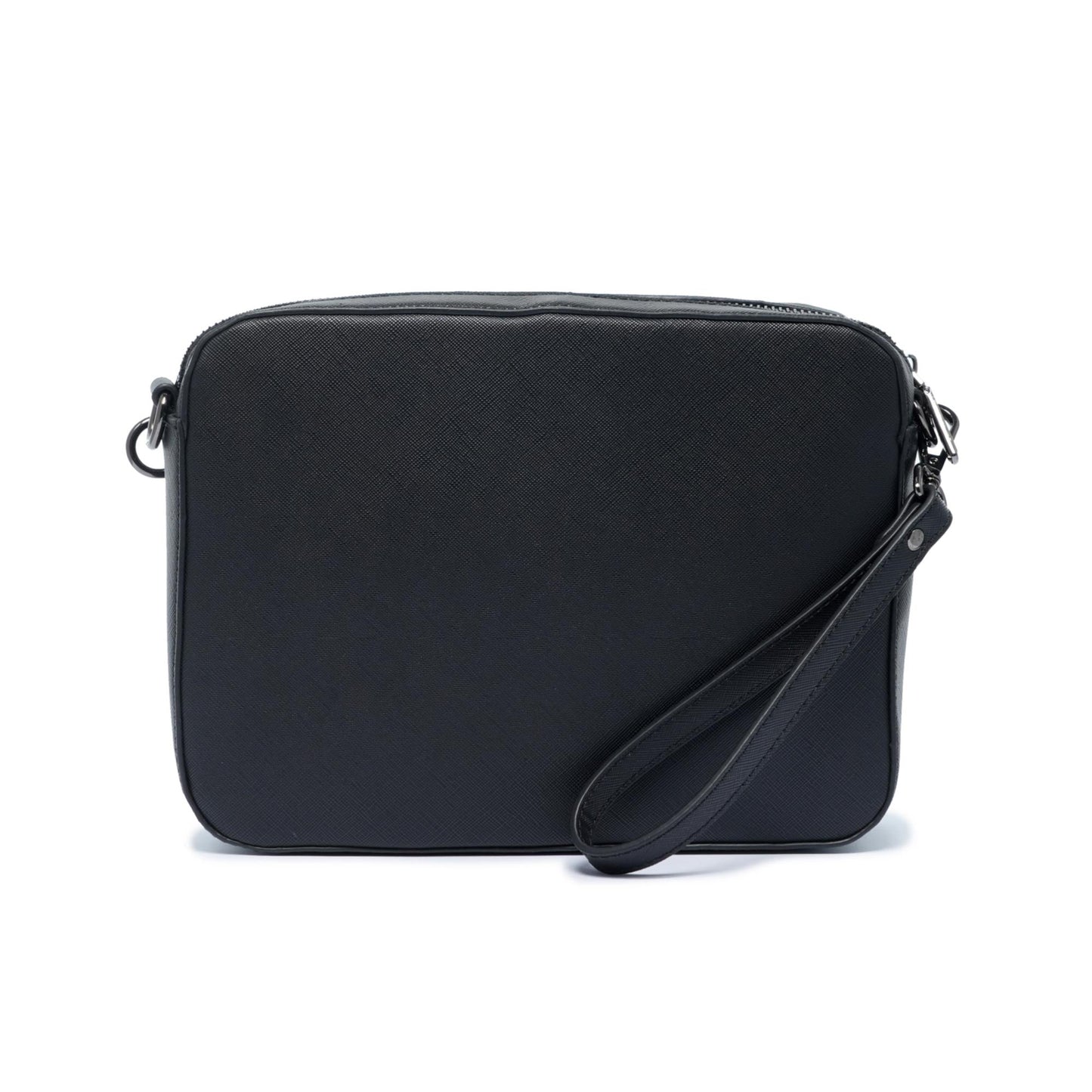 Momodesign Tracolla Piccola e Pouch work saffiano nera