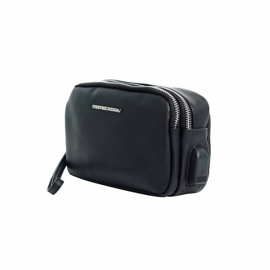 Momodesign Pouch Business Unico in Saffiano Nero