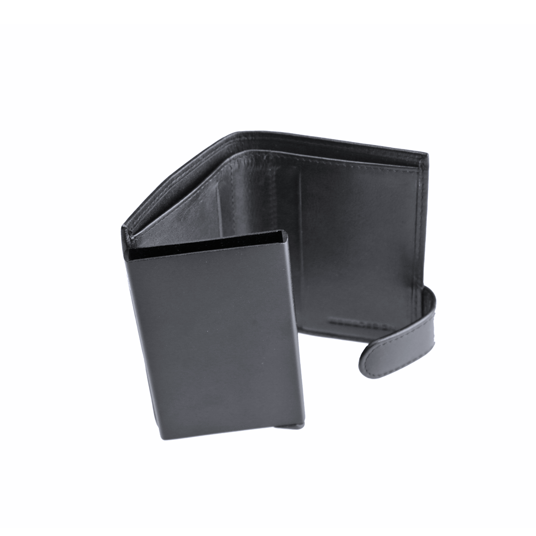 Momodesign Portacarte in nappa con logo a rilievo