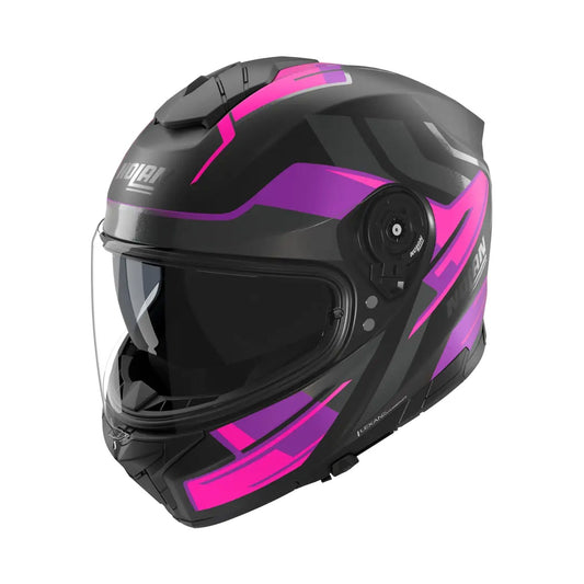 Nolan N80-8 Helmet Trittico 358 Black/Fuchsia/Anthracite Matt