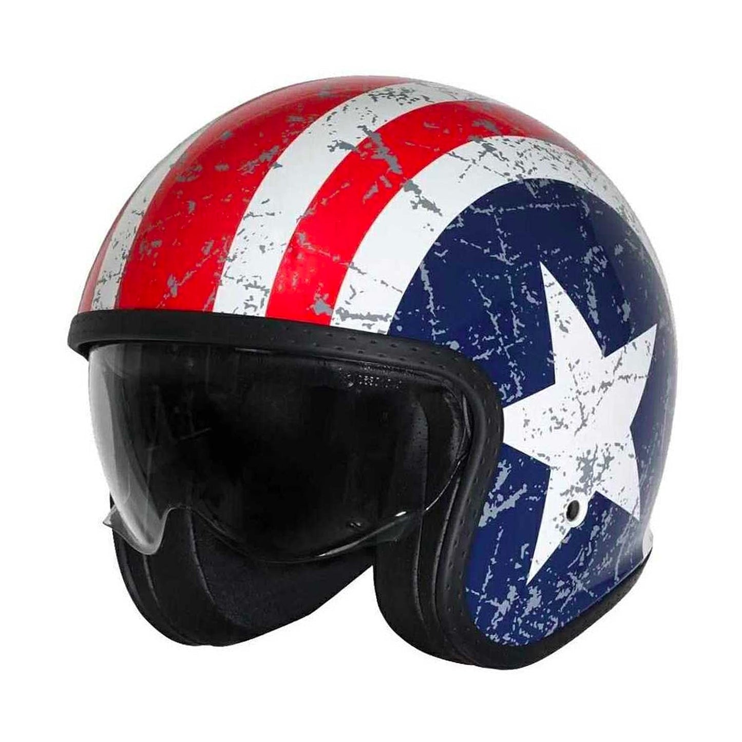 Origine Spirit Helmet Rebel Star White/Blue/Red Gloss