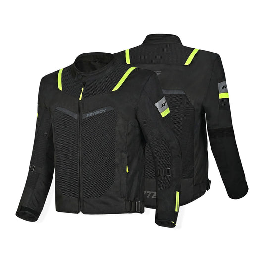 R-TECH SPIRAL MESH GIACCA DE ESTATE UOMO NERO GIALLO