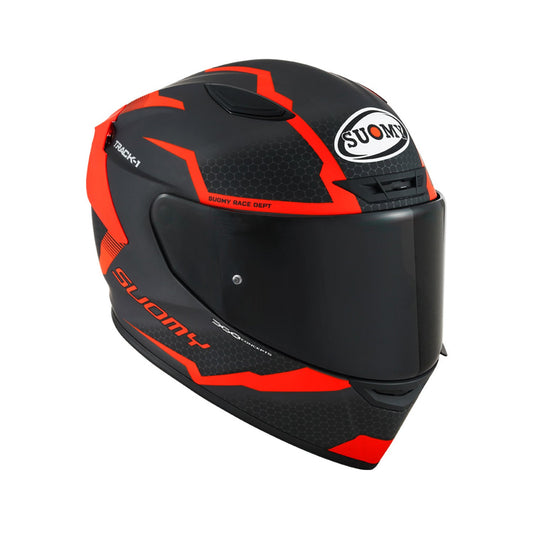 Suomy Track-1 Helmet Reaction Anthracite/Red Matt