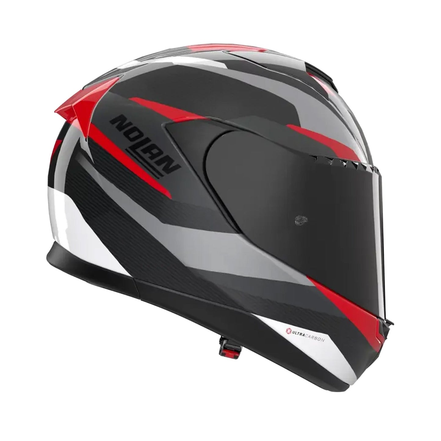 Nolan X-904 Ultra Carbon Helmet Calibro 345 Black/Grey/Red Gloss