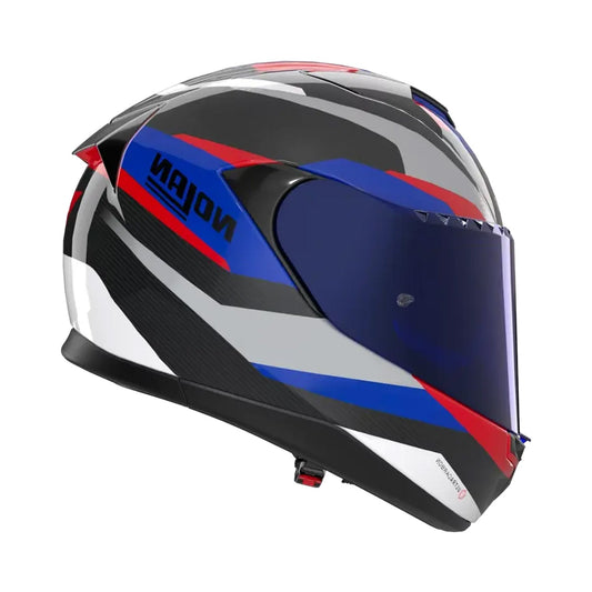 Nolan X-904 Ultra Carbon Helmet Calibro 347 Black/Blue/Red Gloss