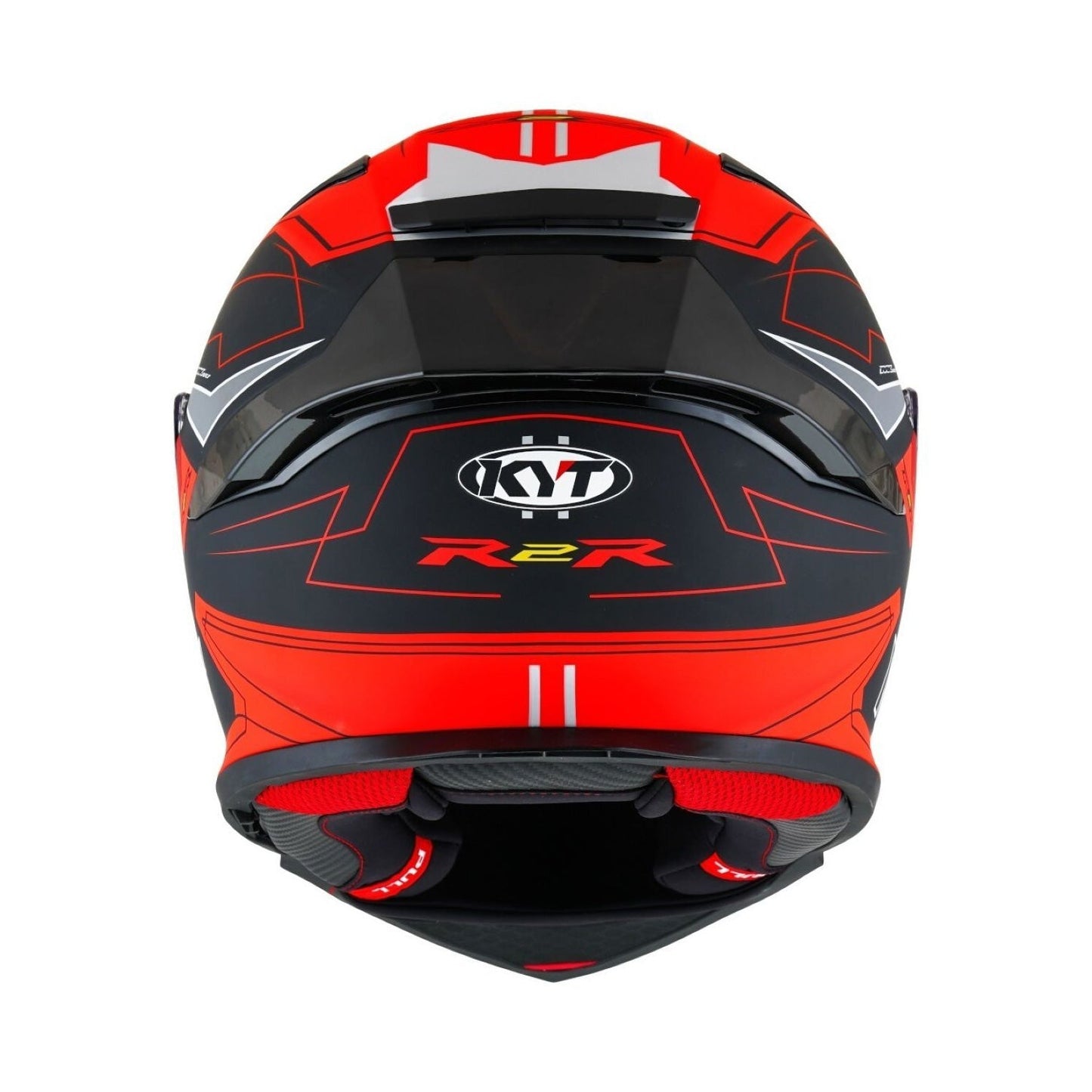 Kyt R2R Helmet Led Black/Red Matt