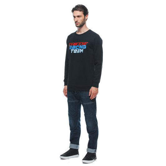 DAINESE Racing SWEATER Felpa Nera con logo sul petto e nomi circuito sulla schiena