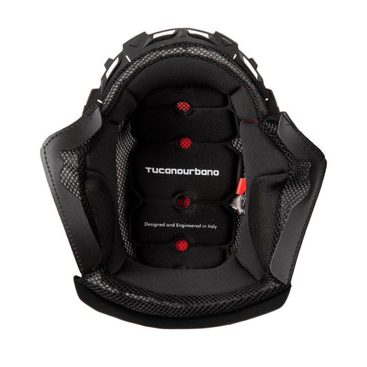 TUCANO URBANO Interno con Guanciali per Casco EL'FAST Nero