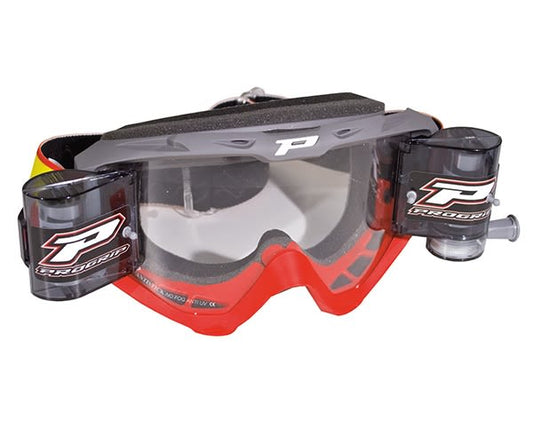 Maschera 3450-309 RO - Giallo Fluo/Blu Navy, con Roll Off